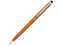 Ручка пластиковая шариковая «Valeria», оранжевый/серебристый