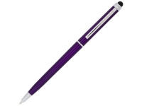 Ручка пластиковая шариковая «Valeria», пурпурный/серебристый, АБС пластик/металл