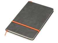 Блокнот А5 «Color», серый/оранжевый, Термо PU с зернистой структурой