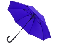 Зонт-трость «Bergen», темно-синий, купол- эпонж, каркас-стеклопластик, ручка-покрытие софт-тач