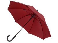 Зонт-трость «Bergen», бордовый, купол- эпонж, каркас-стеклопластик, ручка-покрытие софт-тач