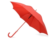 Зонт-трость «Color», красный, купол-эпонж 190T с водоотталкивающей пропиткой; каркас- сталь; спицы- фибергласс; ручка- пластик с покрытием soft-touch