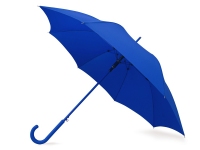 Зонт-трость «Color», синий, купол-эпонж 190T с водоотталкивающей пропиткой; каркас- сталь; спицы- фибергласс; ручка- пластик с покрытием soft-touch