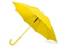 Зонт-трость «Color», желтый, купол-эпонж 190T с водоотталкивающей пропиткой; каркас- сталь; спицы- фибергласс; ручка- пластик с покрытием soft-touch