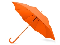 Зонт-трость «Color», оранжевый, купол-эпонж 190T с водоотталкивающей пропиткой; каркас- сталь; спицы- фибергласс; ручка- пластик с покрытием soft-touch