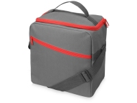 Изотермическая сумка-холодильник «Classic», серый/красный, 600D полиэстер, PEVA