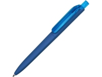 Ручка пластиковая шариковая Prodir DS8 PRR «софт-тач», синий, пластик c покрытием "софт-тач"