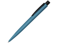 Ручка шариковая металлическая «Lumos M» soft-touch, голубой/черный, металл с покрытием soft-touch