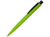 Ручка шариковая металлическая «Lumos M» soft-touch, зеленое яблоко/черный, металл с покрытием soft-touch