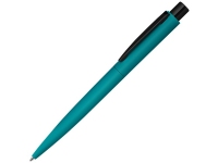 Ручка шариковая металлическая «Lumos M» soft-touch, морская волна/черный, металл с покрытием soft-touch
