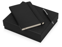 Подарочный набор Moleskine Hemingway с блокнотом А5 и ручкой, черный, бумага/полиуретан, металл