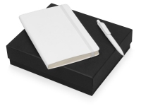Подарочный набор Moleskine Sherlock с блокнотом А5 и ручкой, белый, бумага/полиуретан, пластик