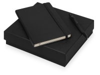 Подарочный набор Moleskine Sherlock с блокнотом А5 и ручкой, черный, бумага/полиуретан, пластик