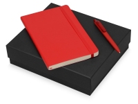 Подарочный набор Moleskine Indiana с блокнотом А5 Soft и ручкой, красный, бумага/полиуретан, пластик c покрытием "софт-тач"