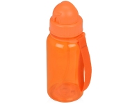 Бутылка для воды со складной соломинкой «Kidz», оранжевый, тритан без БФА