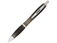 Ручка пластиковая шариковая «Nash» пералмутровая, черный/серебристый, АБС пластик