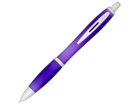 Ручка пластиковая шариковая «Nash» перламутровая, пурпурный/серебристый, АБС пластик