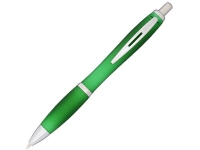 Ручка пластиковая шариковая «Nash» перламутровая, зеленый/серебристый, АБС пластик