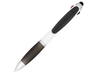 Ручка пластиковая шариковая «Nash» 4 в 1, белый/черный, АБС пластик