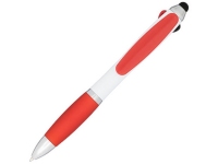 Ручка пластиковая шариковая «Nash» 4 в 1, белый/красный, АБС пластик