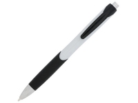 Ручка пластиковая шариковая «Tropical», белый/черный, пластик