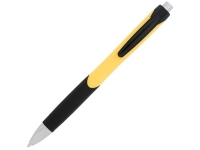 Ручка пластиковая шариковая «Tropical», желтый/черный, пластик