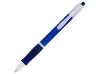 Ручка пластиковая шариковая «Trim», синий/белый, пластик