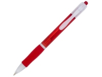 Ручка пластиковая шариковая «Trim», красный/белый, пластик