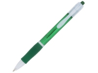 Ручка пластиковая шариковая «Trim», зеленый/белый, пластик