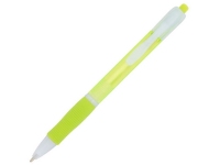 Ручка пластиковая шариковая «Trim», лайм/белый, пластик