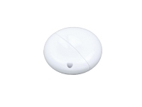 USB 2.0- флешка промо на 16 Гб круглой формы, белый
