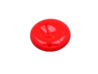 USB 2.0- флешка промо на 16 Гб круглой формы, красный
