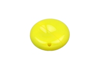 USB 2.0- флешка промо на 16 Гб круглой формы, желтый