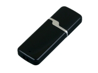 USB 2.0- флешка на 16 Гб с оригинальным колпачком, черный