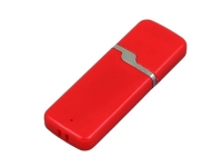 USB 2.0- флешка на 16 Гб с оригинальным колпачком, красный