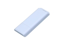 USB 2.0- флешка на 16 Гб с оригинальным двухцветным корпусом, белый