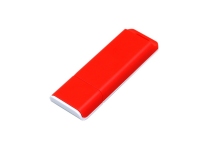USB 2.0- флешка на 16 Гб с оригинальным двухцветным корпусом, красный/белый