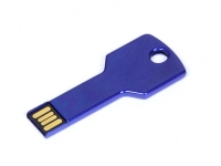 USB 2.0- флешка на 16 Гб в виде ключа, синий