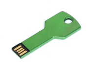 USB 2.0- флешка на 16 Гб в виде ключа, зеленый