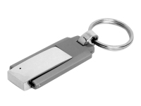 USB 2.0- флешка на 16 Гб в виде массивного брелока, серебристый