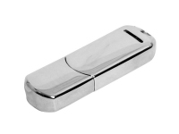 USB 2.0- флешка на 16 Гб каплевидной формы, серебристый