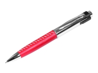 USB 2.0- флешка на 16 Гб в виде ручки с мини чипом, красный/серебристый