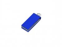 USB 2.0- флешка мини на 16 Гб с мини чипом в цветном корпусе, синий