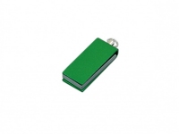 USB 2.0- флешка мини на 16 Гб с мини чипом в цветном корпусе, зеленый