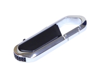 USB 2.0- флешка на 16 Гб в виде карабина, черный/серебристый