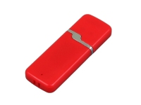 USB 2.0- флешка на 64 Гб с оригинальным колпачком, красный