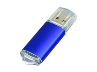 USB 2.0- флешка на 32 Гб с прозрачным колпачком, синий