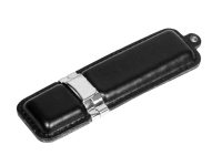 USB 2.0- флешка на 32 Гб классической прямоугольной формы, черный/серебристый