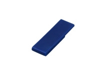 USB 2.0- флешка промо на 64 Гб в виде скрепки, синий