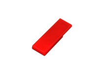 USB 2.0- флешка промо на 64 Гб в виде скрепки, красный
